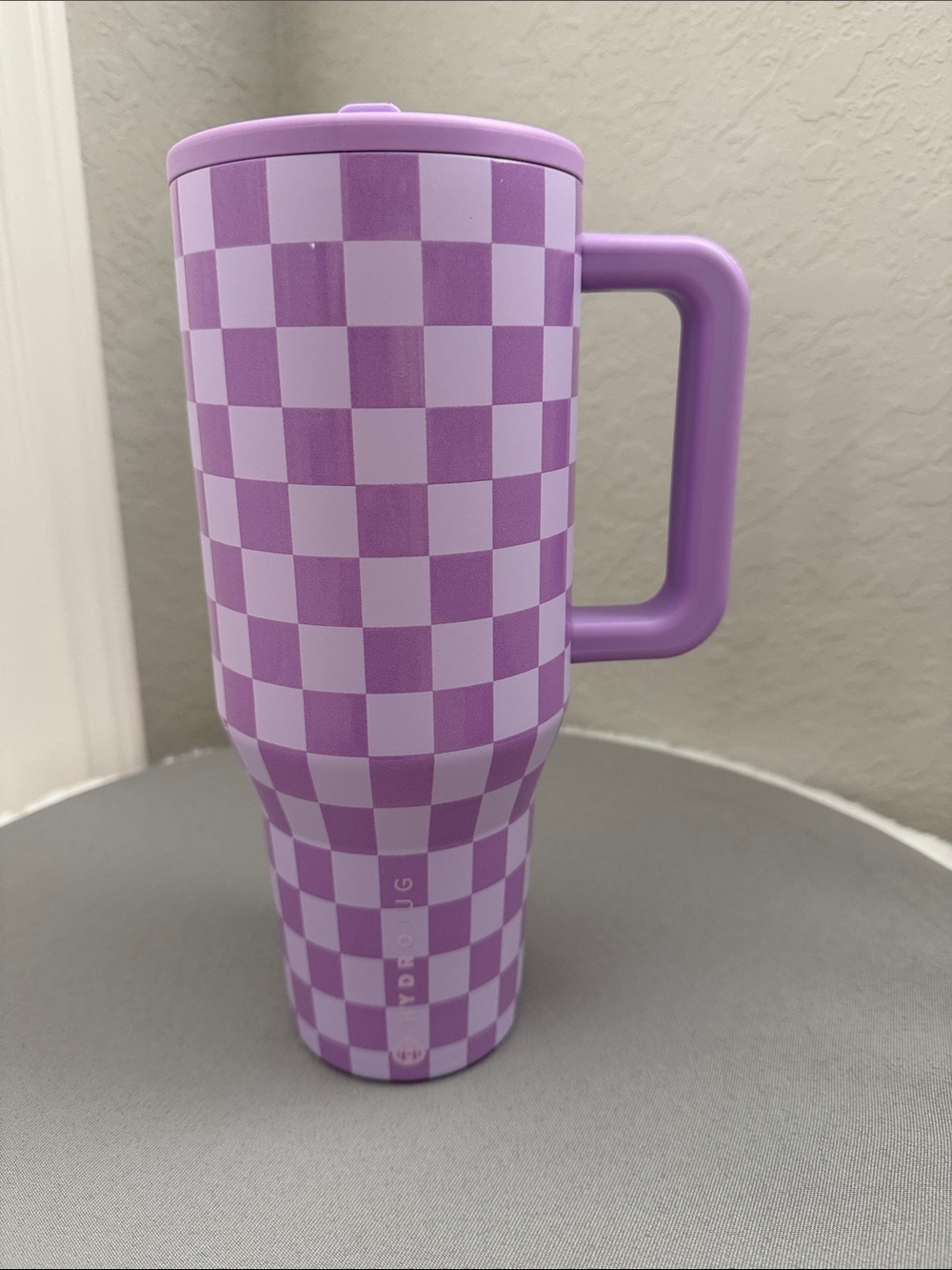 GUC Hydrojug Lavander Checks 40oz Traveler